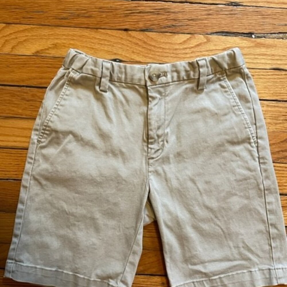 Vineyard Vines Light Tan Stone classic shorts boys size 10 adjustable waist